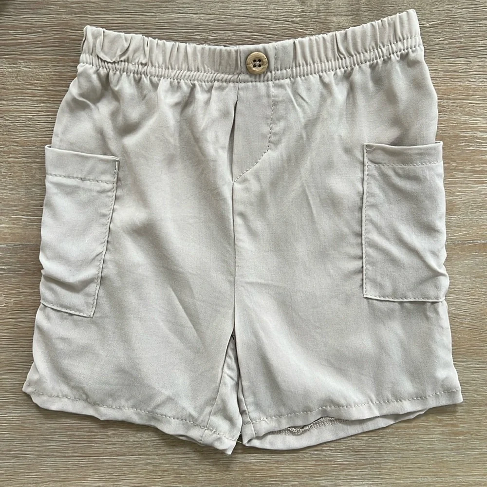 Rabbit + Bear Banana Organic Cotton Linen Resort Set 2T